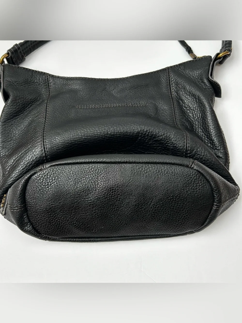 The SAK Leather Hobo Bag Purse Black